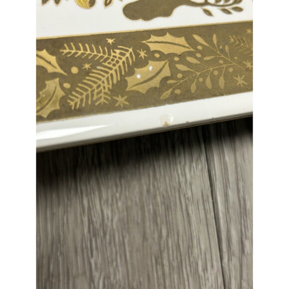 VTG MCM Berggren Tile Trivet First Day of Christmas Partridge Pear Tree Gold - Picture 6 of 8